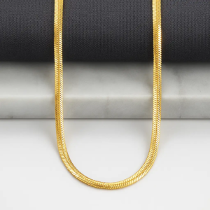 Premium Gold Plated Snake Chain for Men (21.5 Inch)