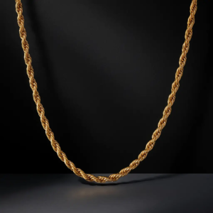Luxury Gold Plated Rope Chain for Men