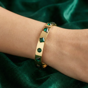 Golden Emerald Luxe Bracelet